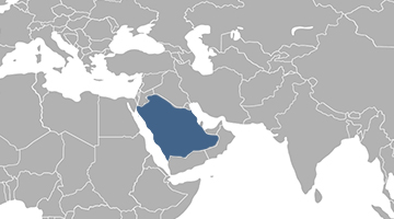 Map Saudi Arabia